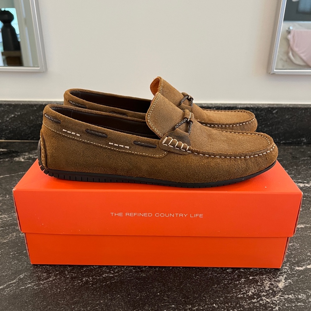 Martin Dingman Men's Loafers, Size 11,  Standard Width,Brown Leather